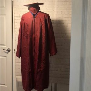 Maroon Graduation Cap & Gown Like New!